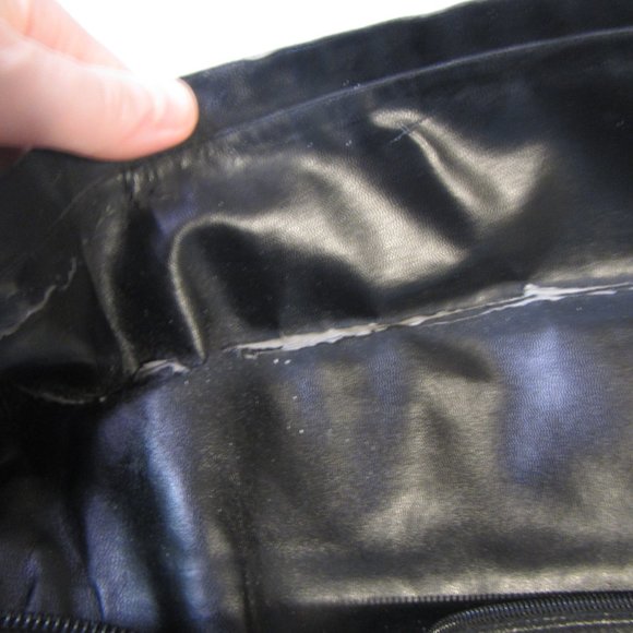 BANANA REPUBLIC Black Leather Knee Boots Sz 10, 4" Heel, Almond Toe - Picture 8 of 15